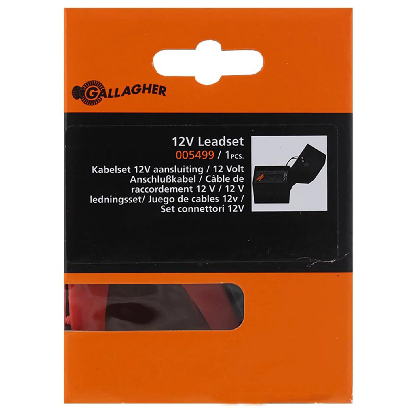 Gallagher 12V Cable set for 9V fence energiser