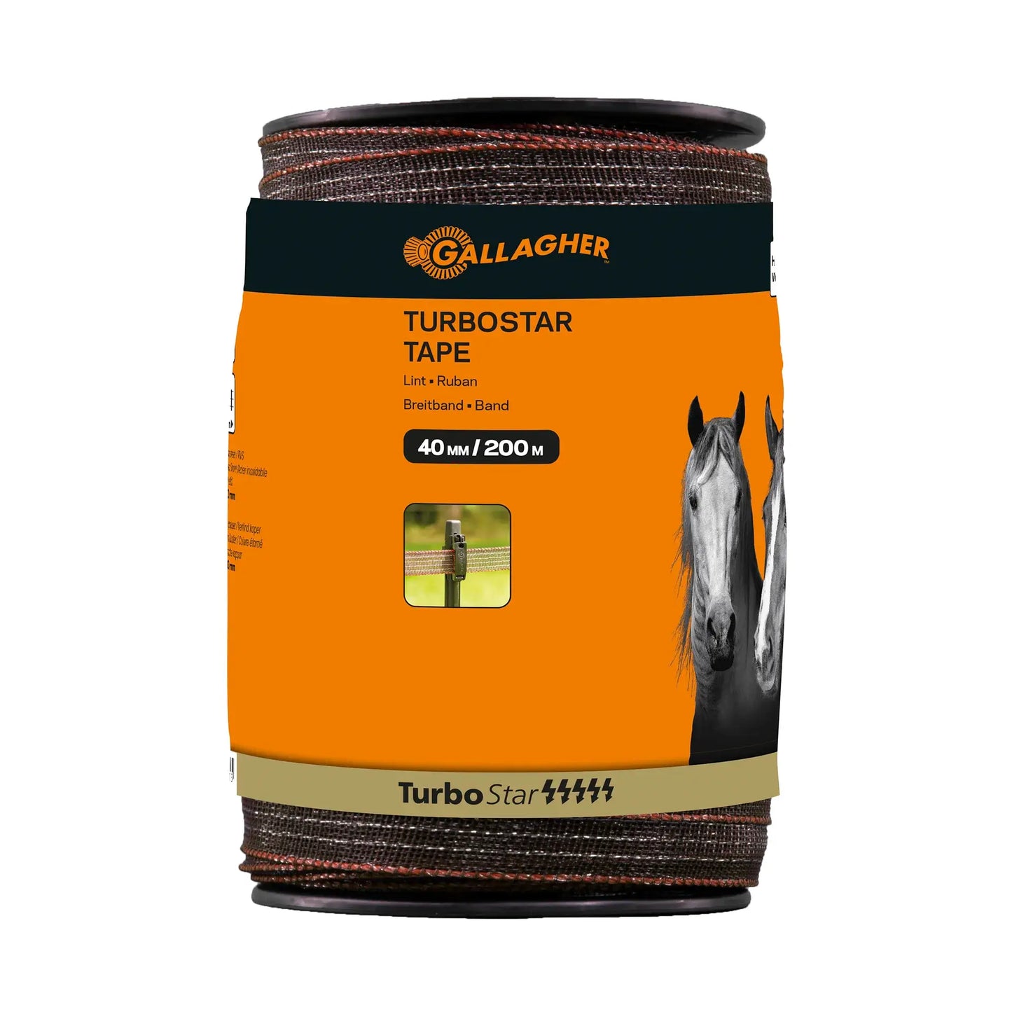Gallagher TurboStar tape 40 mm (terra, 200 metres)