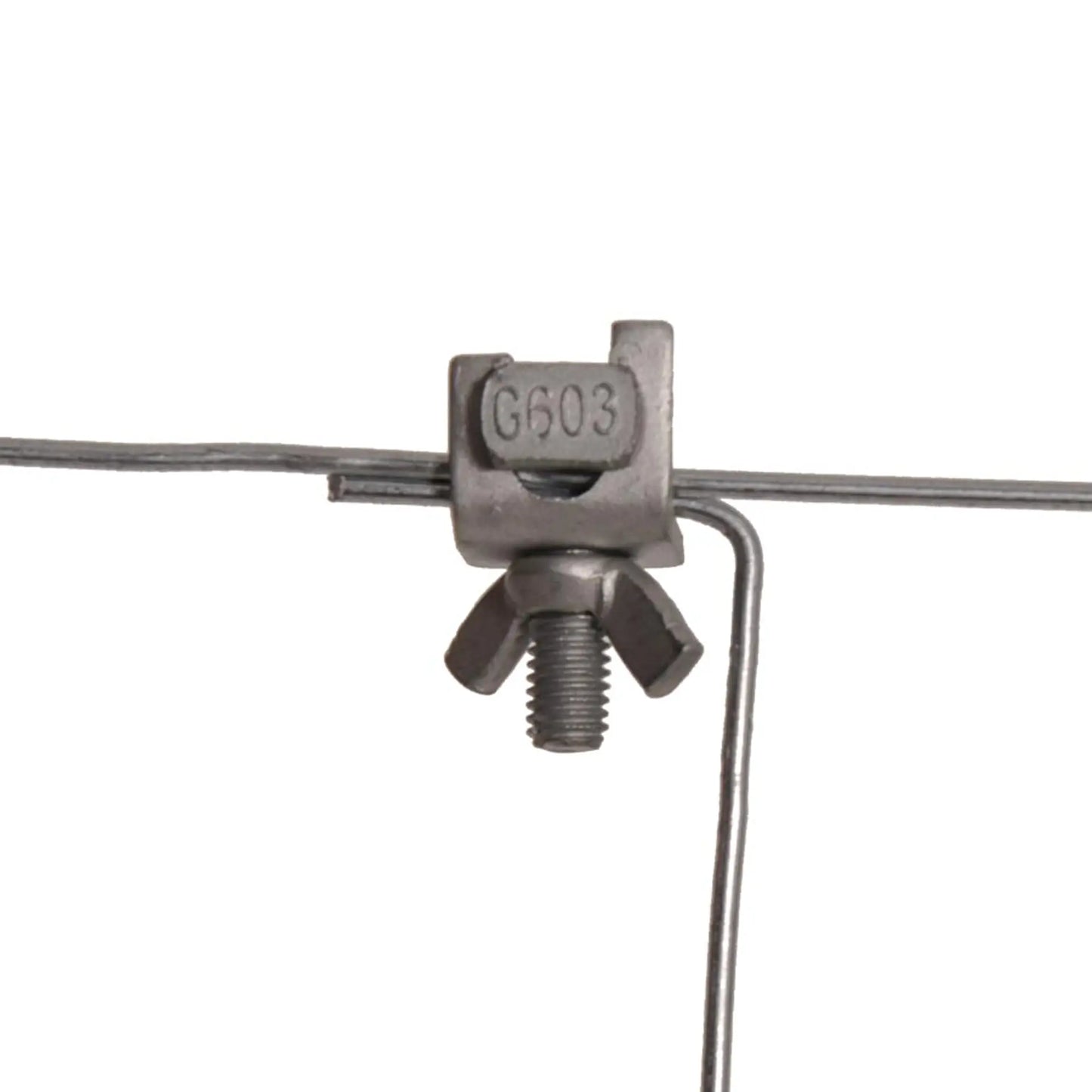Gallagher Wire clip (Jount Clamp Angle) (curved, pack of 10, includes winged nut)