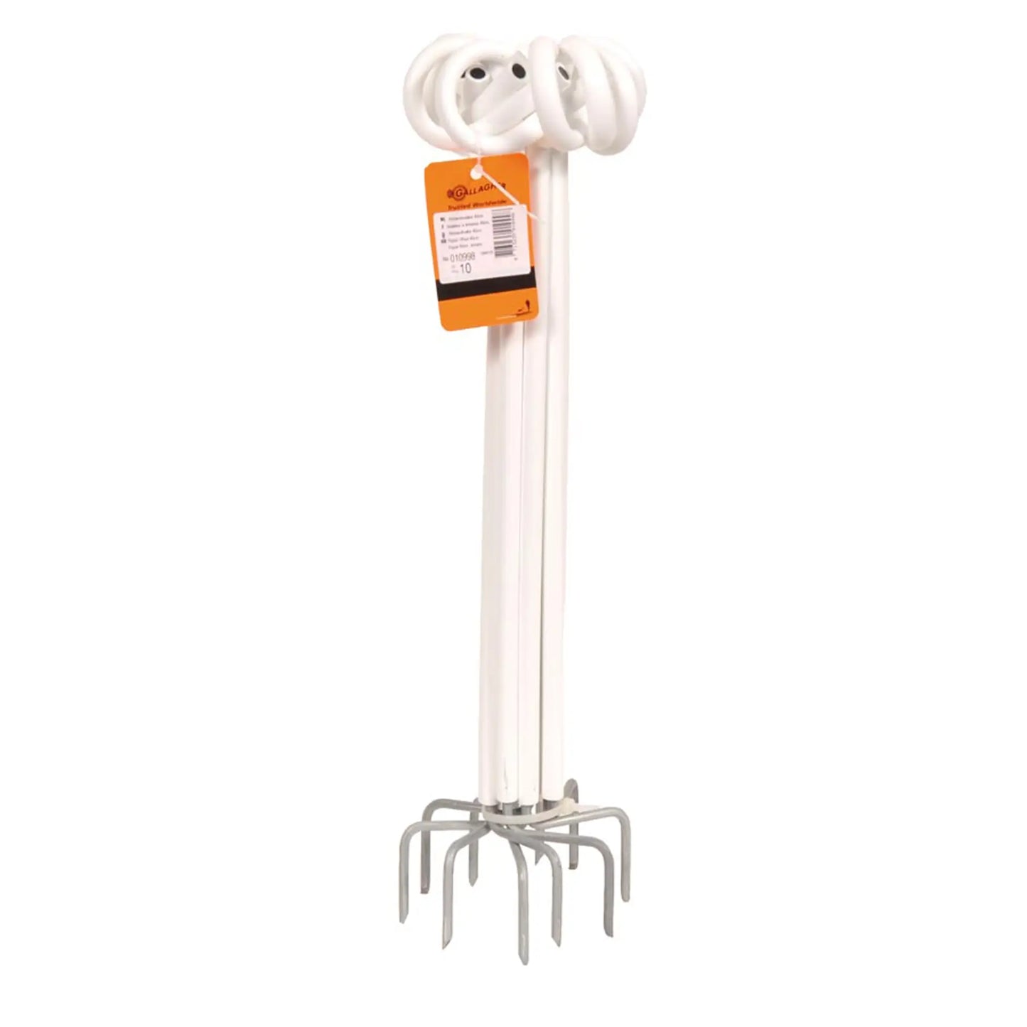 Gallagher Distance insulator, pigtail (pigtail offset) (white, 40cm, pack of 10)