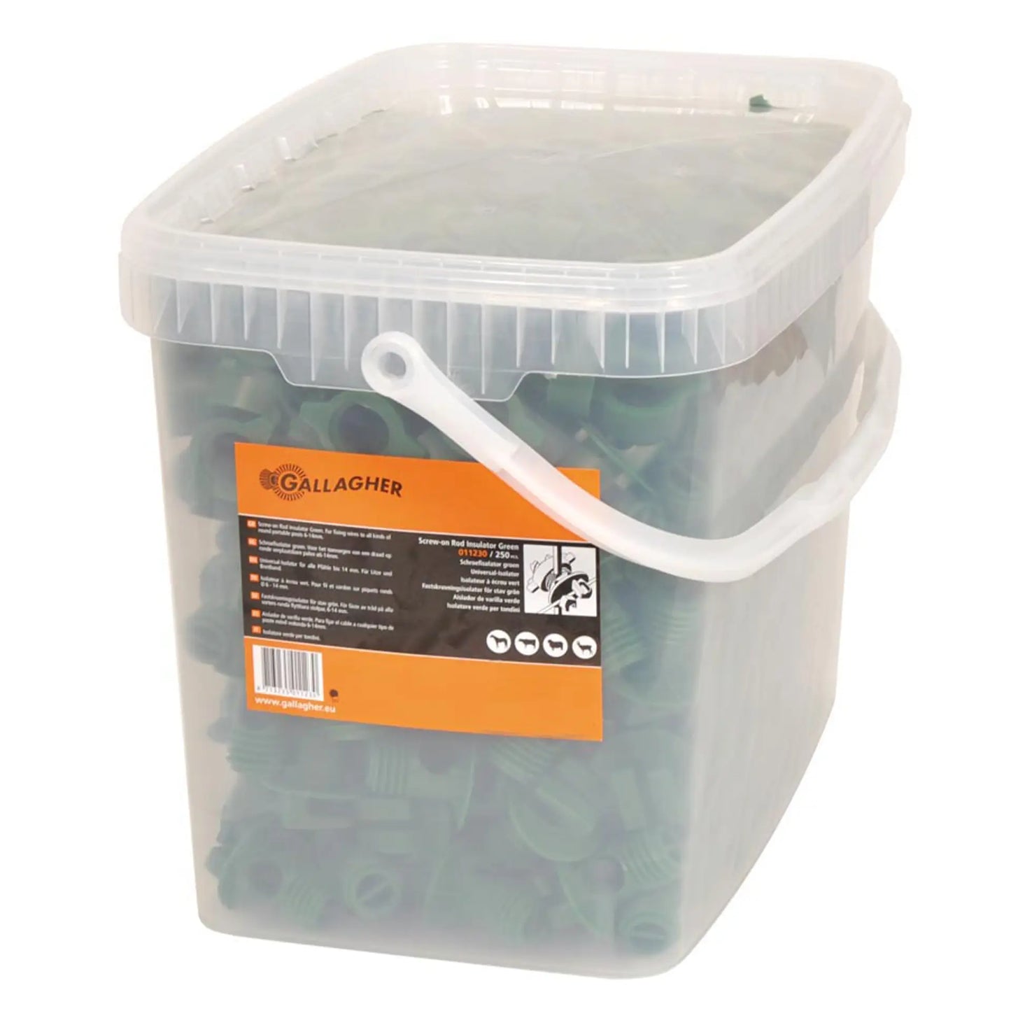 Gallagher Screw insulator (screw-on rod insulator) (green, posts ø 8,5-13mm, pack of 250)