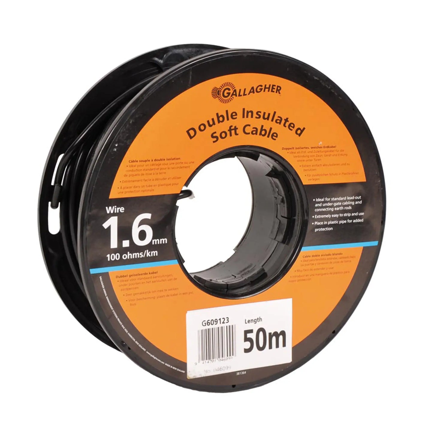 Gallagher Ground cable ø1.6mm (50 metres) - 100 Ohm/1km