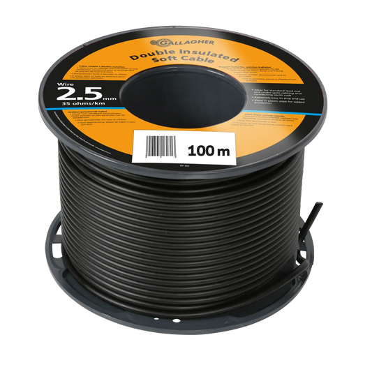 Gallagher Ground cable ø2.5mm (100 metres) - 35 Ohm/1km