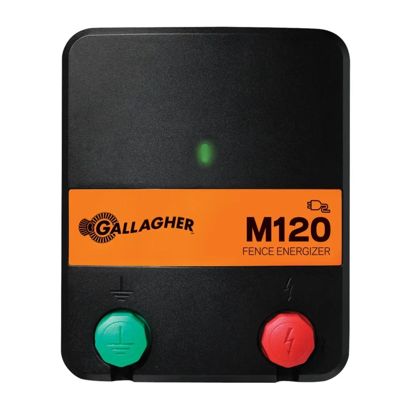 Gallagher M120 230V 1.2J 8km Mains Powered Electric Fence Energiser