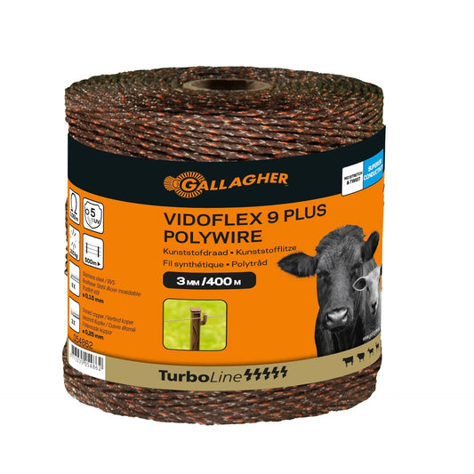 Gallagher Vidoflex 9 TurboLine Plus (terra, 400 metres)