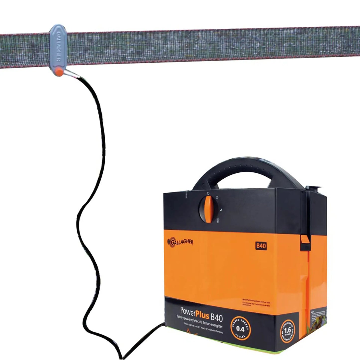 Gallagher Connecting cable set, tape (Tape energiser connector)