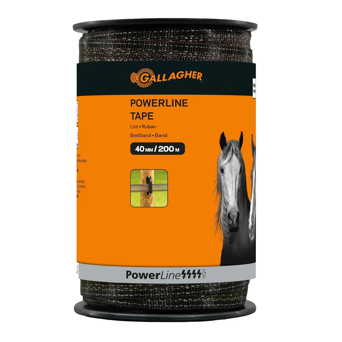 Gallagher PowerLine tape 40 mm (terra, 200 metres)