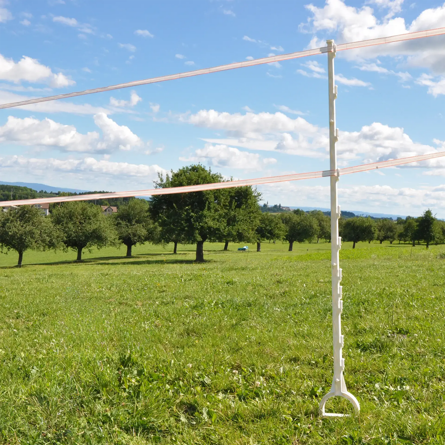 Gallagher Duopack Horse post with stirrup foot 1,55m White (4 x 5)