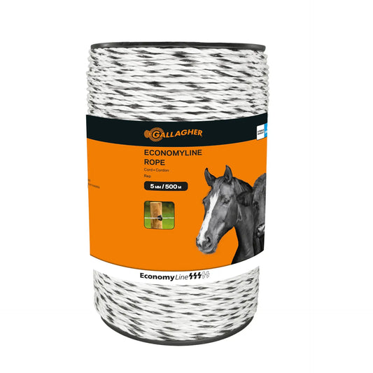 Gallagher EconomyLine Rope (white, 500 meter)