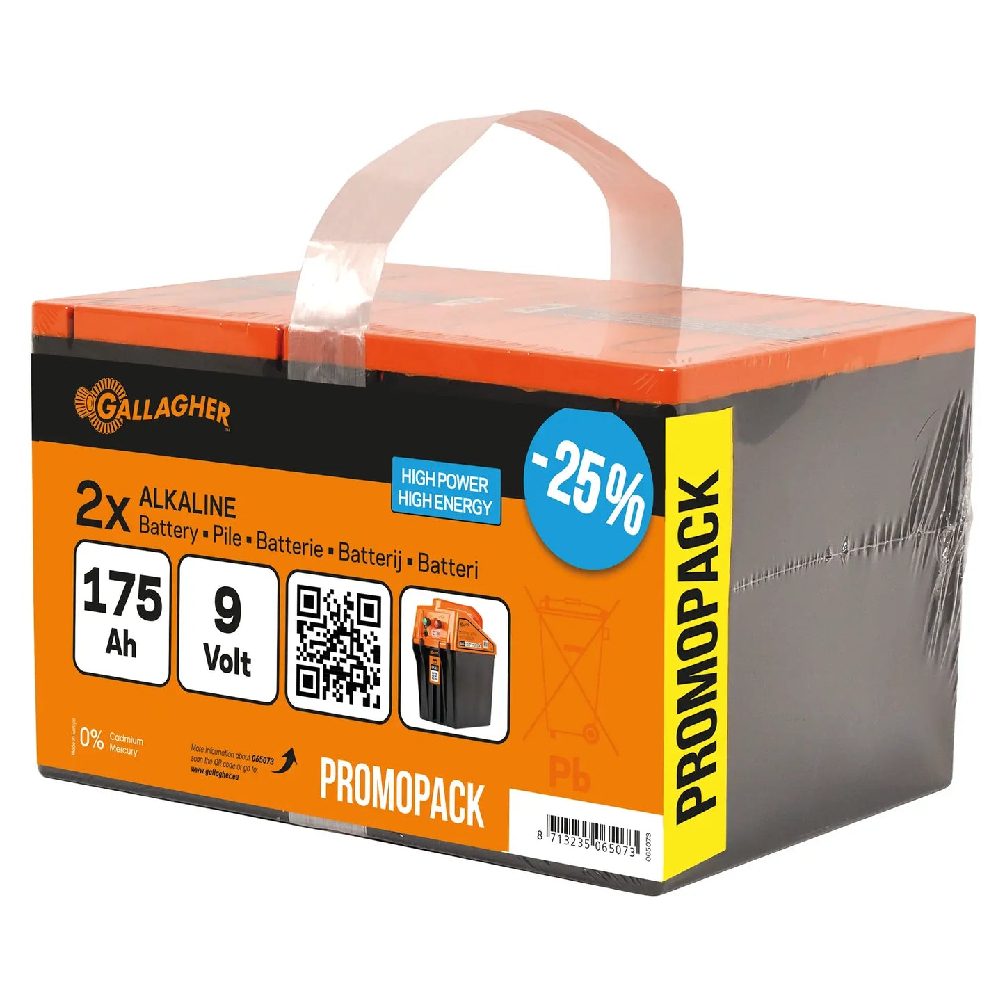 Gallagher Powerpack battery duo pack (9V, 175Ah)