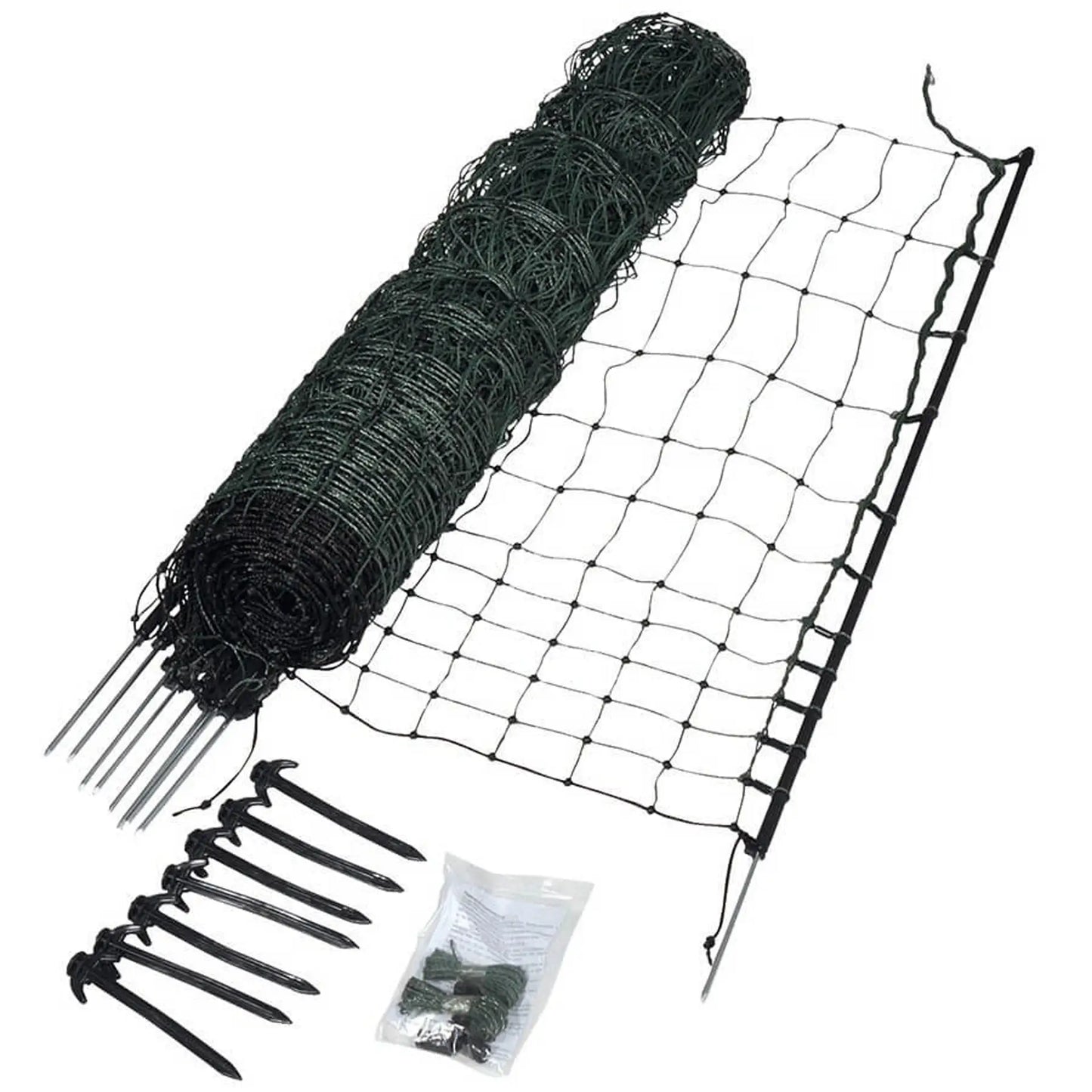 Gallagher Poultry netting, green, single pin, 112cm, 25m