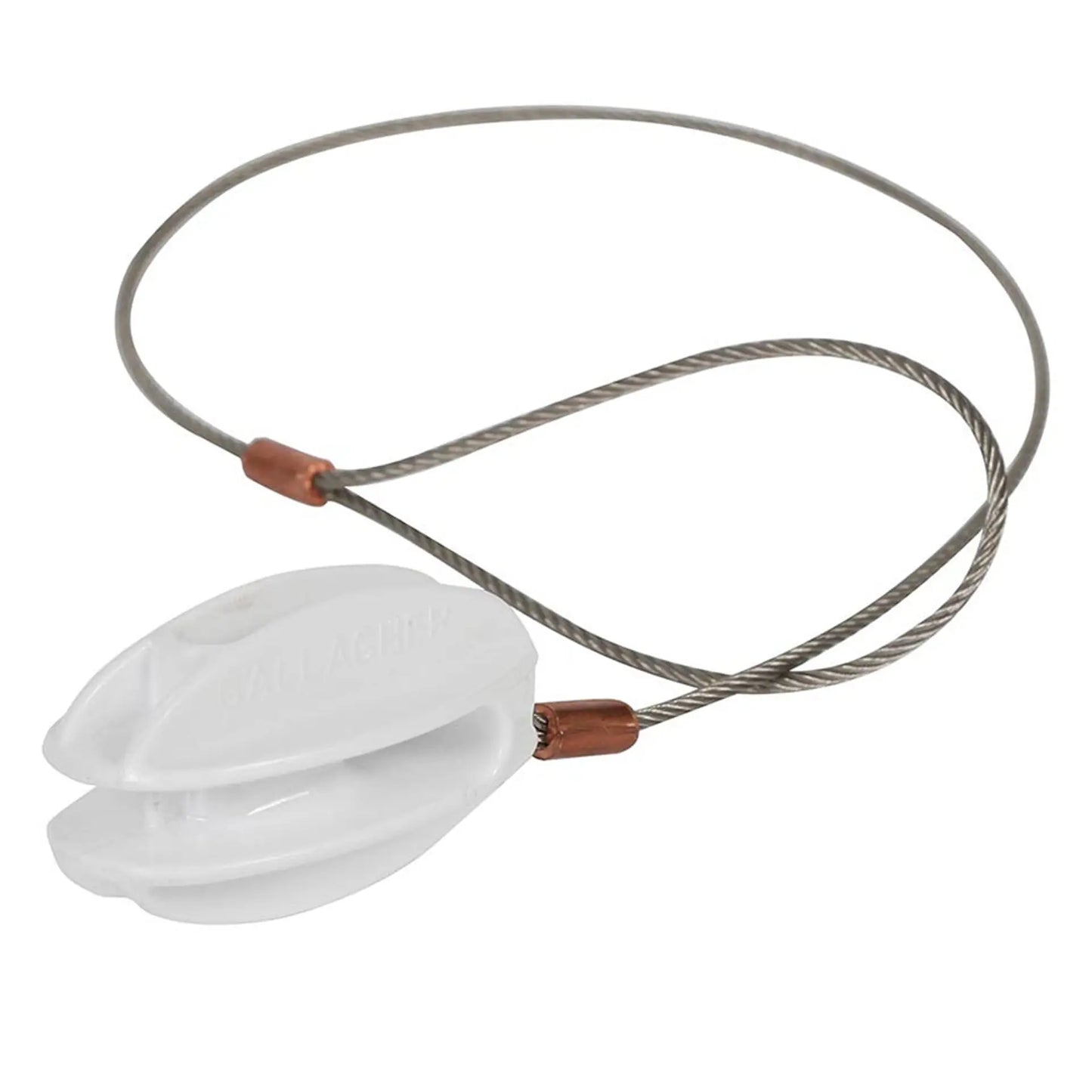 Gallagher High Strain insulator Kit white with stainless steel rope (5)