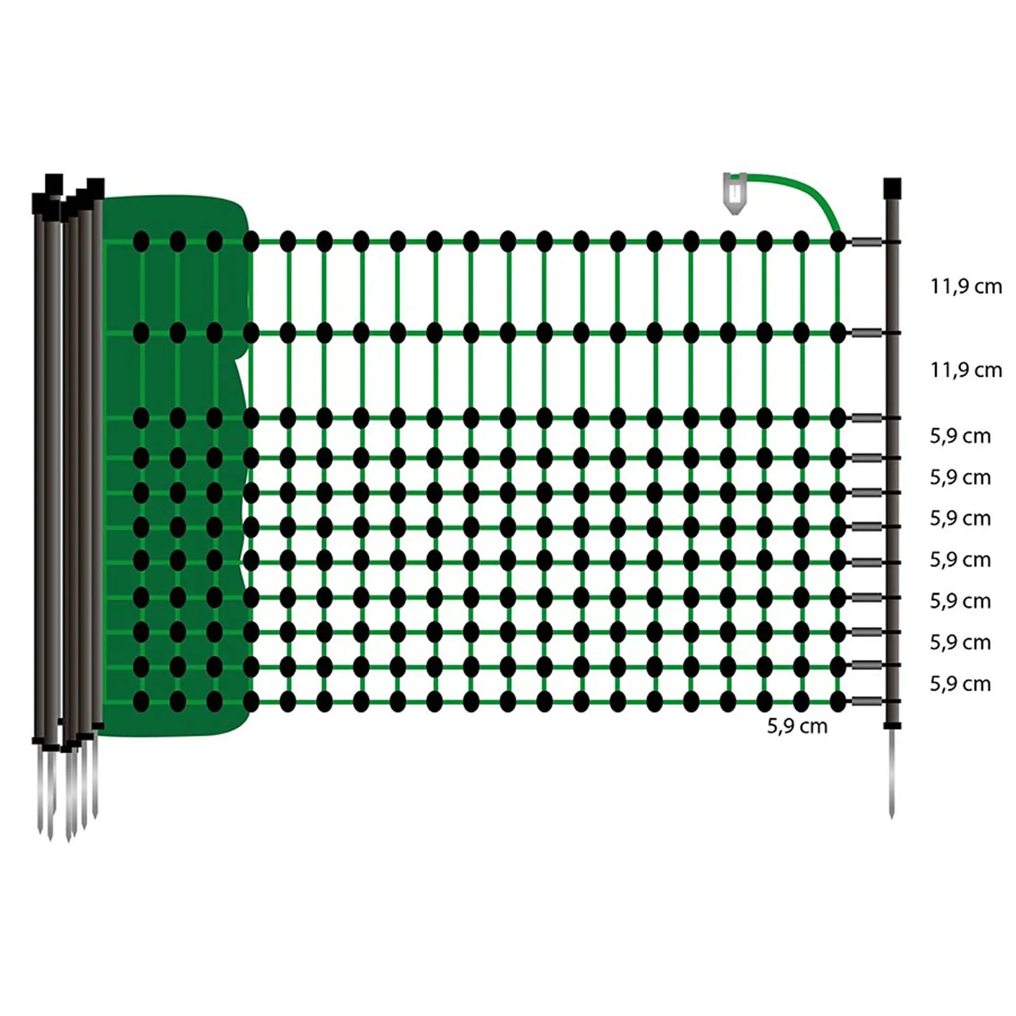 Gallagher Hobby netting, Green 65/1-5/B-15m