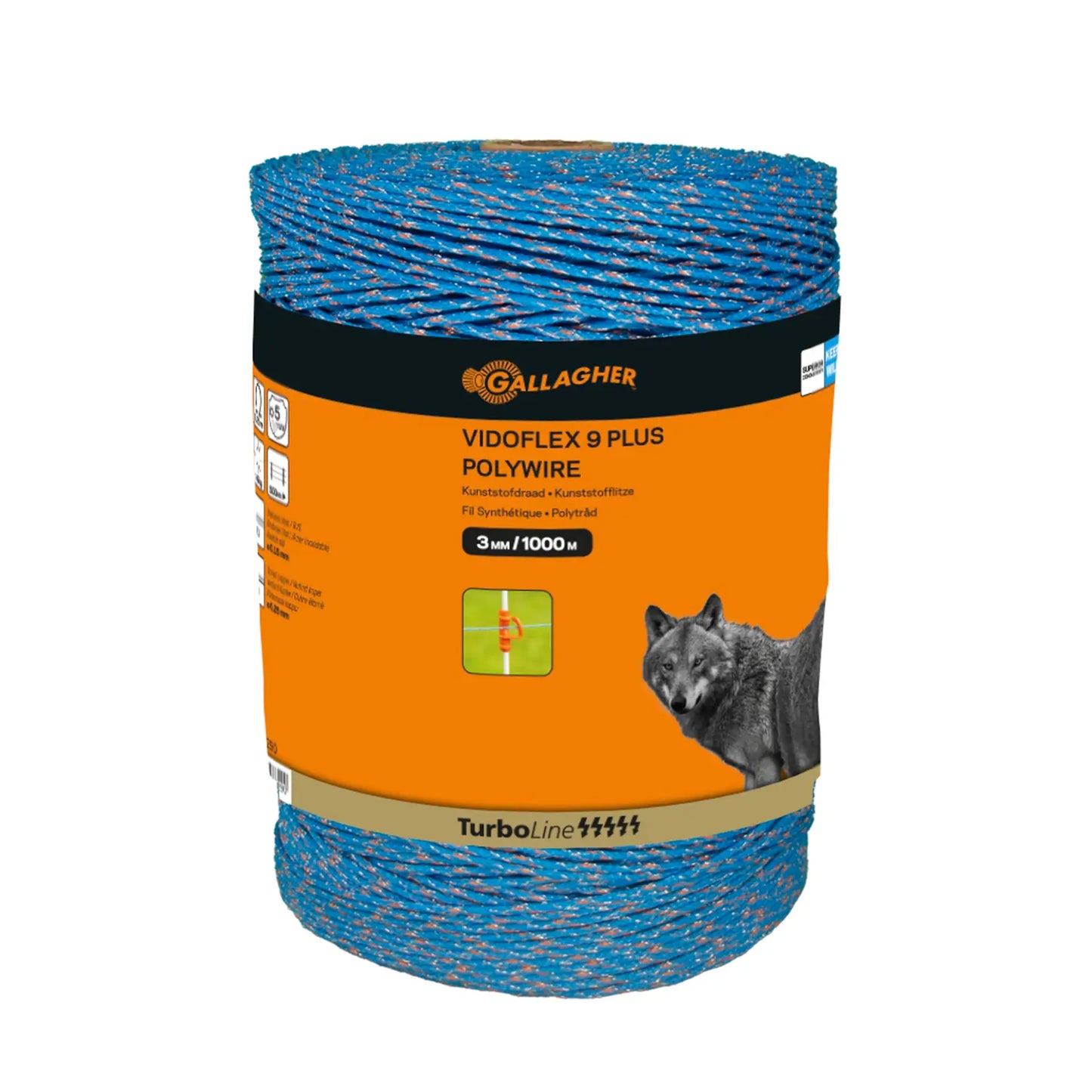 Gallagher Vidoflex 9 TurboLine Plus Blue 1000m