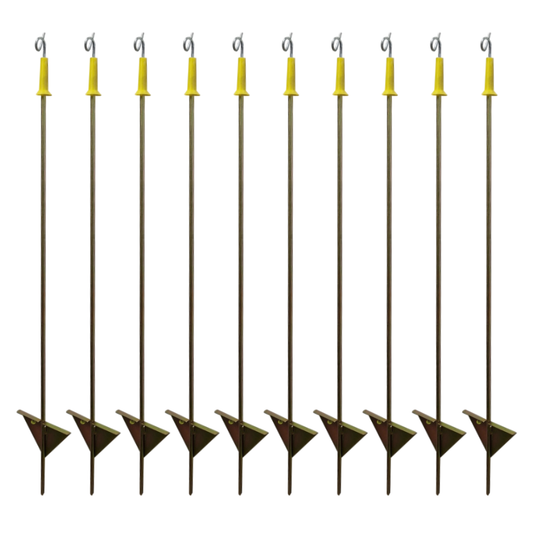 Round Steel Post 106cm Pigtail Post Heavy Duty Electric Fence Post