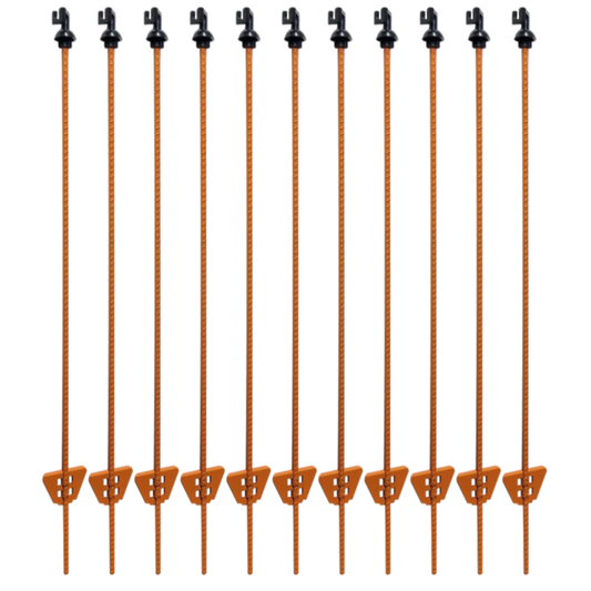 Oval Spring Steel Post 105cm Pigtail Post Heavy Duty Electric Fence Post