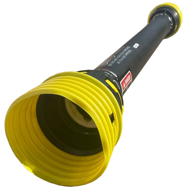 PTO Guard Bare-Co Style Multi-Shaft - A4 to A8 Shafts 1370mm Length with Clip On Fastener