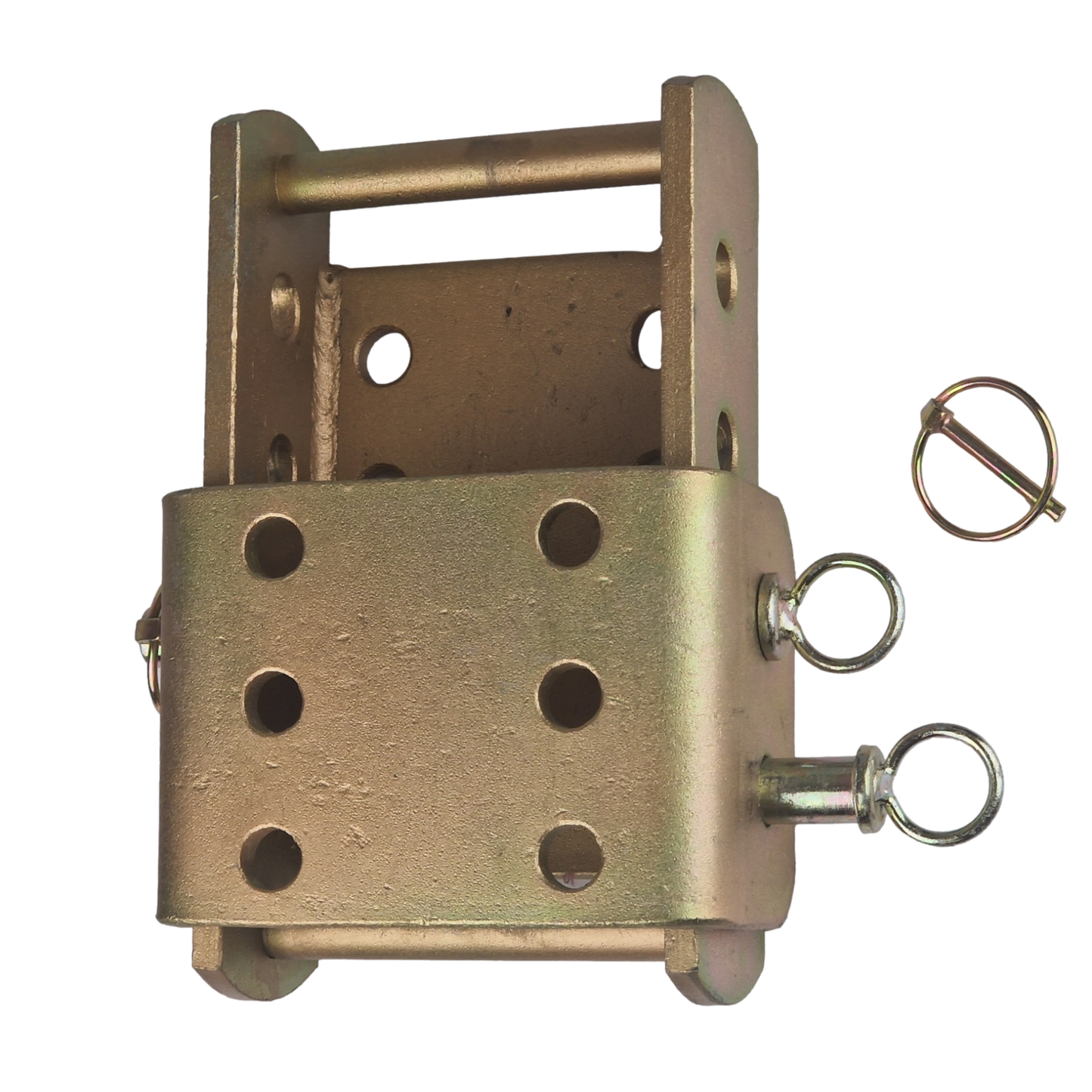 Tow Hitch Height Adjuster 270mm - Towing Drop Plate Max Load 3500kg (Yellow Zinc)