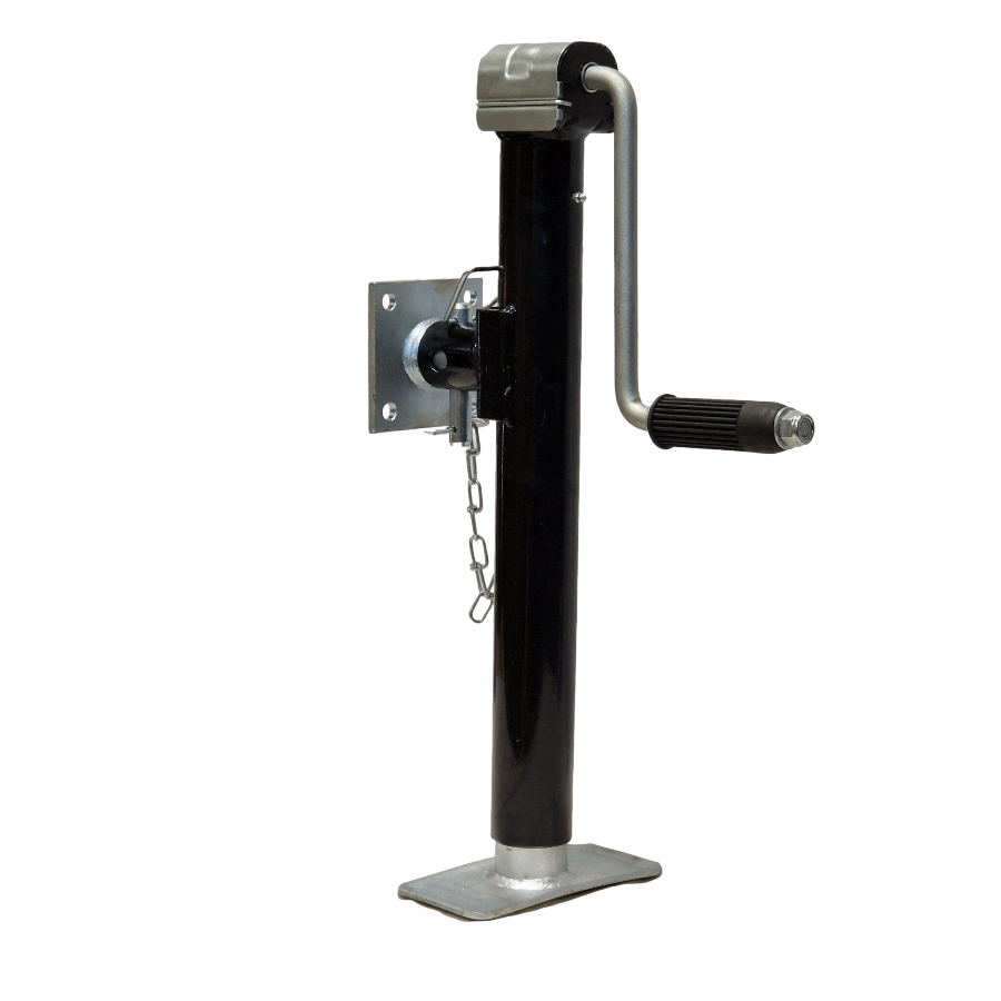 Trailer Jack Prop Stand 1300kg Bolt-On Rotating Plate w/ Rolling Handle