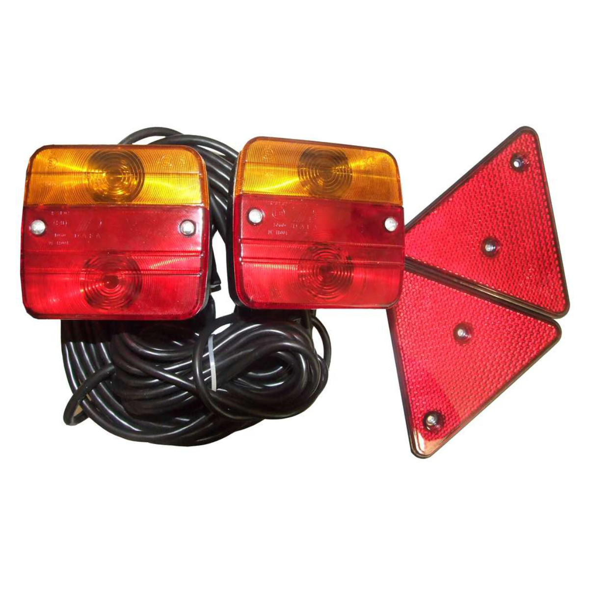 12m Magnetic Trailer Lights Lighting Set Includes Bulbs & 2 Reflectors
