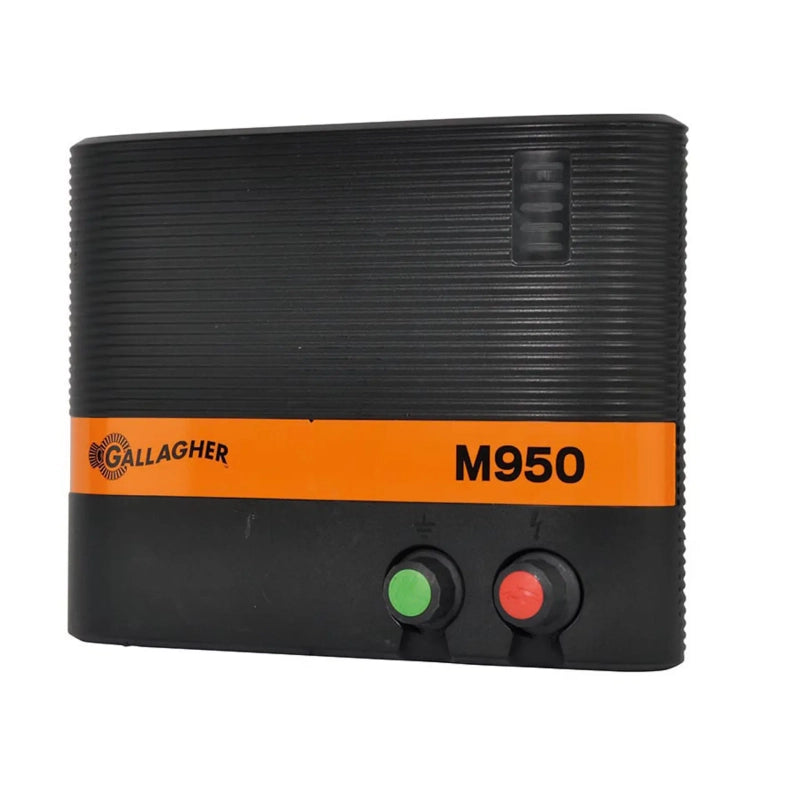 Gallagher M950 230V 9J 42km Smart Mains Electric Fence Energiser 3 Year Warranty + Free Voltmeter