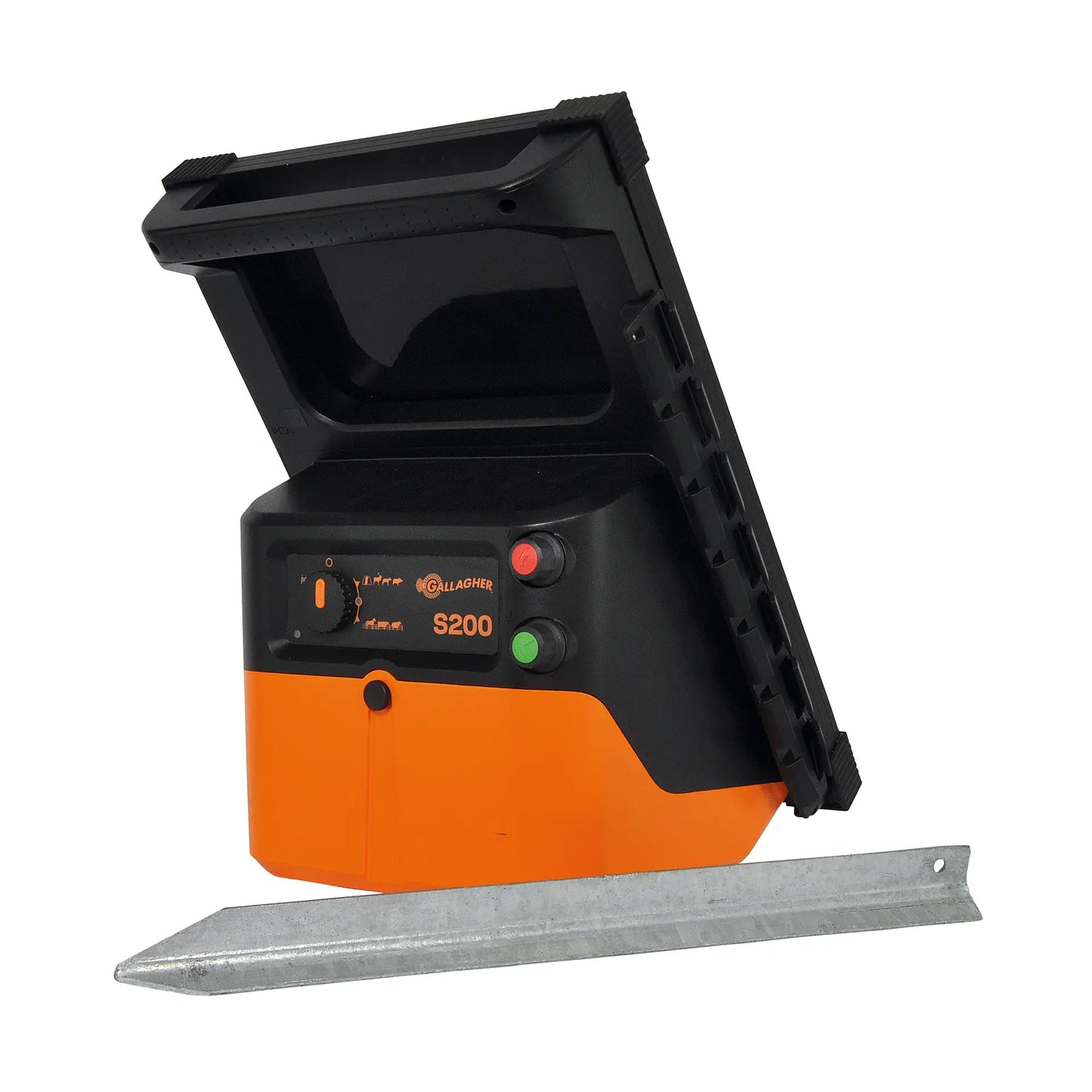 Gallagher Gallagher S200 solar fence energiser incl. 2 batteries (2x 12 V - 7,2 Ah)