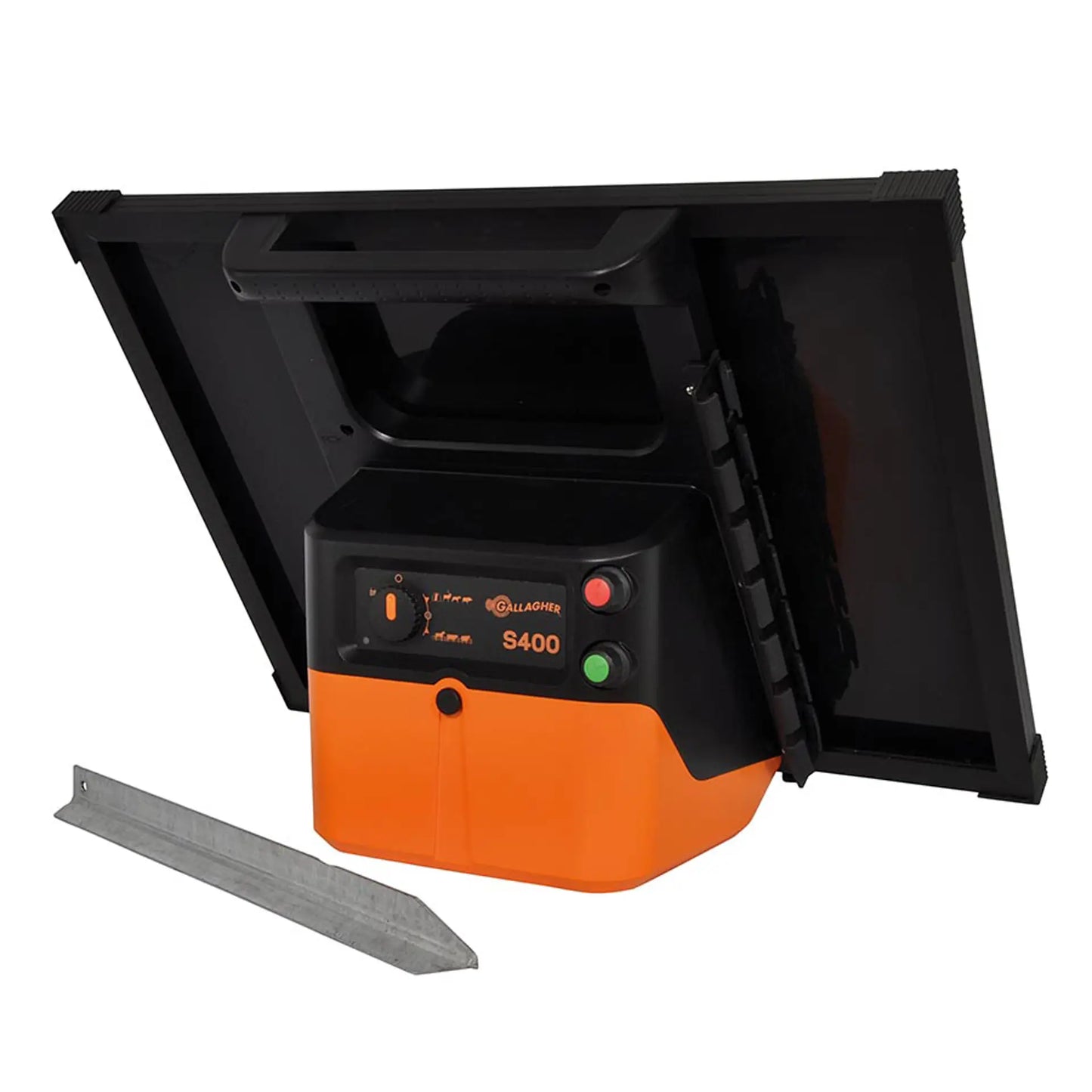 Gallagher Gallagher S400 solar fence energiser incl. 2 batteries (2x 12 V - 7,2 Ah)