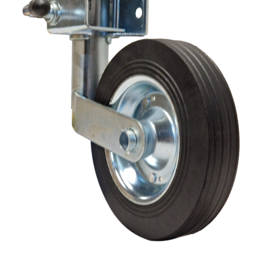 Jockey Wheel & Clamp - Telescopic 42mm Tube Trailer Stand Max Load 150kg