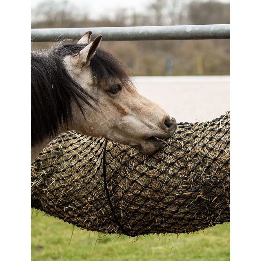Hay Net 295L Hanging Tunnel Polyester Mesh 150x50cm Easy Fill Tear Resistant