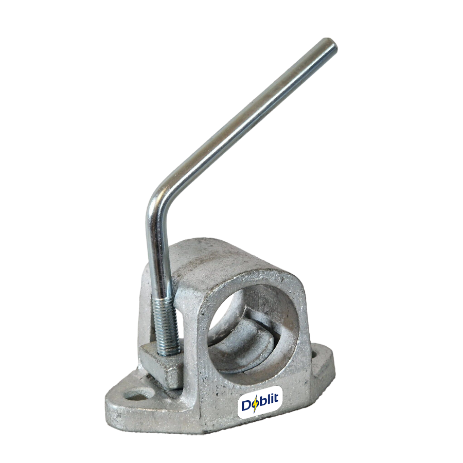 Jockey Wheel Clamp For 42mm Tubes Heavy Duty Cast Steel (Bolt-On)