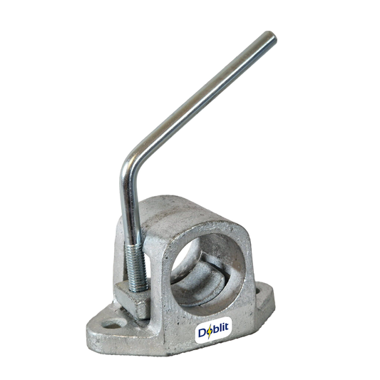 Jockey Wheel Clamp For 48mm Tubes Heavy Duty Cast Steel (Bolt-On)