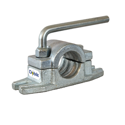 Jockey Wheel Clamp For 48mm Ribbed Tubes - Cast Steel (Bolt-On)