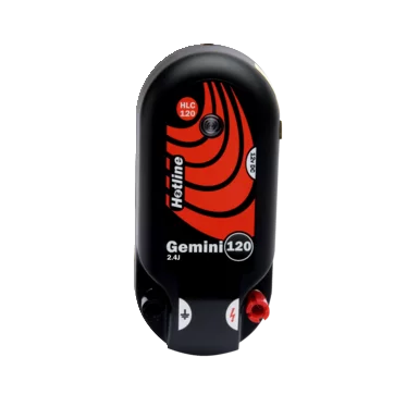 Hotline Gemini 120 Dual Power 18km 2.4J Electric Fence Energiser 230v & 12v Input