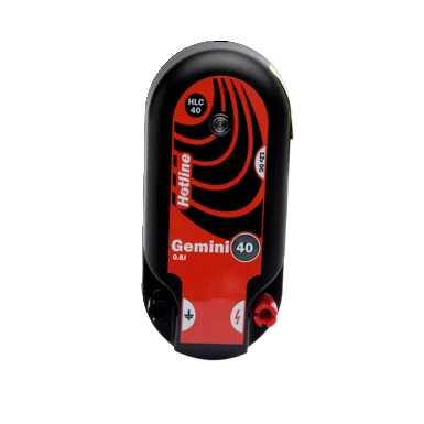 Hotline Gemini 40 Dual Power 8km 0.8J Electric Fence Energiser 230v & 12v Input
