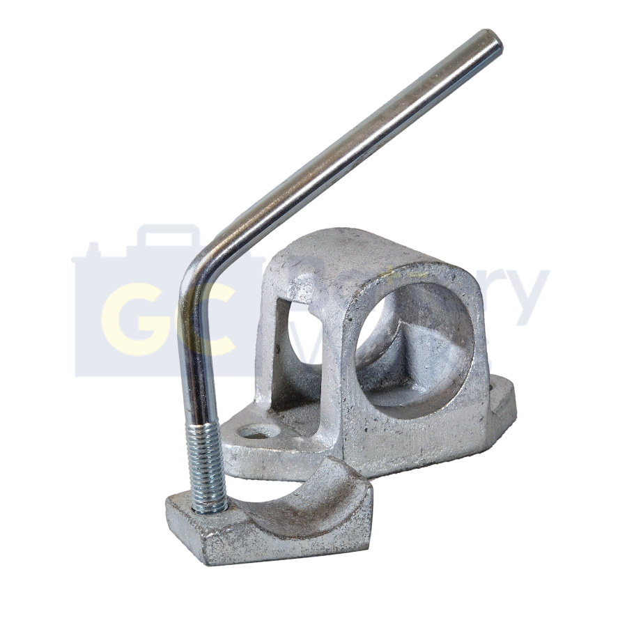 Jockey Wheel Clamp For 42mm Tubes Heavy Duty Cast Steel (Bolt-On)