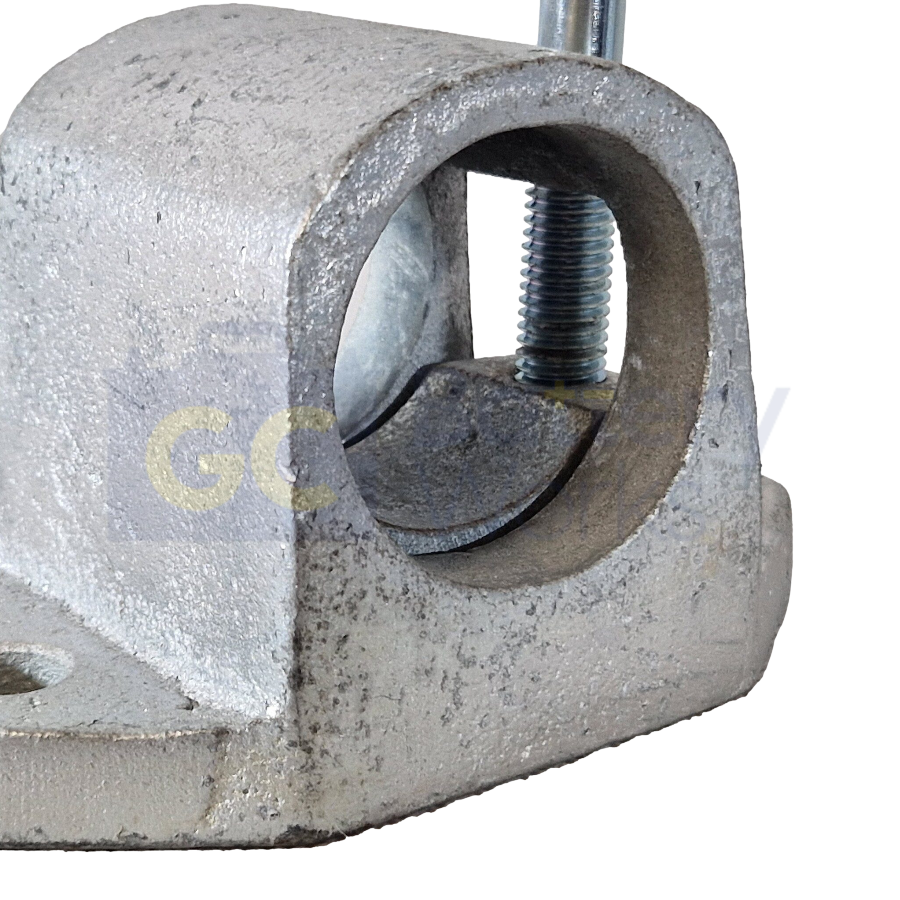 Jockey Wheel Clamp For 42mm Tubes Heavy Duty Cast Steel (Bolt-On)