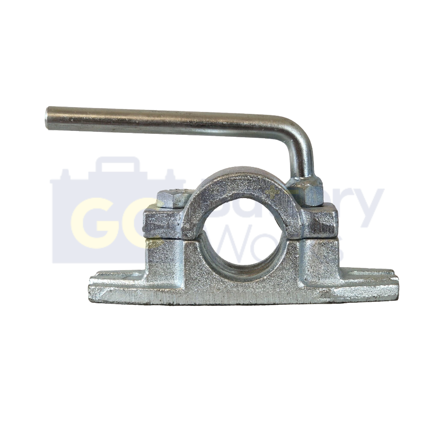 Jockey Wheel Clamp For 48mm Ribbed Tubes - Cast Steel (Bolt-On)