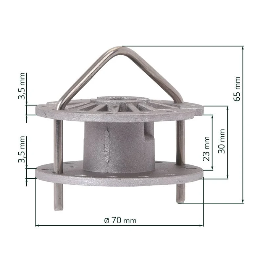 Roto Strainer Wire Tensioner Aluminium Disc Line Strainer (5 Pack)