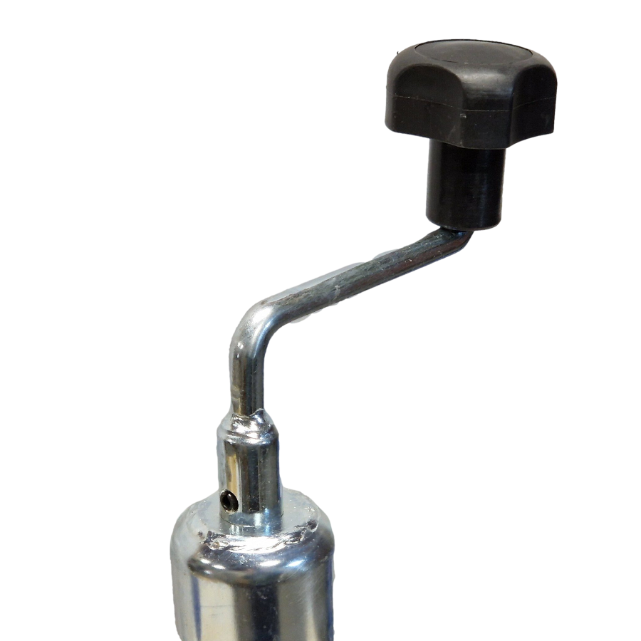 Jockey Wheel w/ Balloon Tyre - Telescopic 48mm Tube Trailer Stand Max Load 150kg