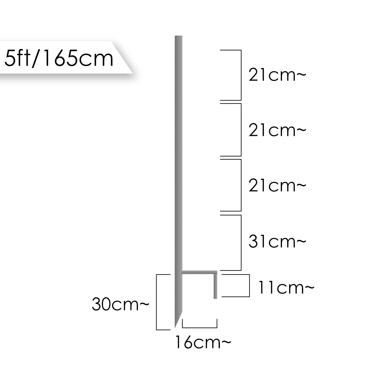 165cm Multipurpose Steel Post for Bolt-On Insulators w/ Thread-In Step
