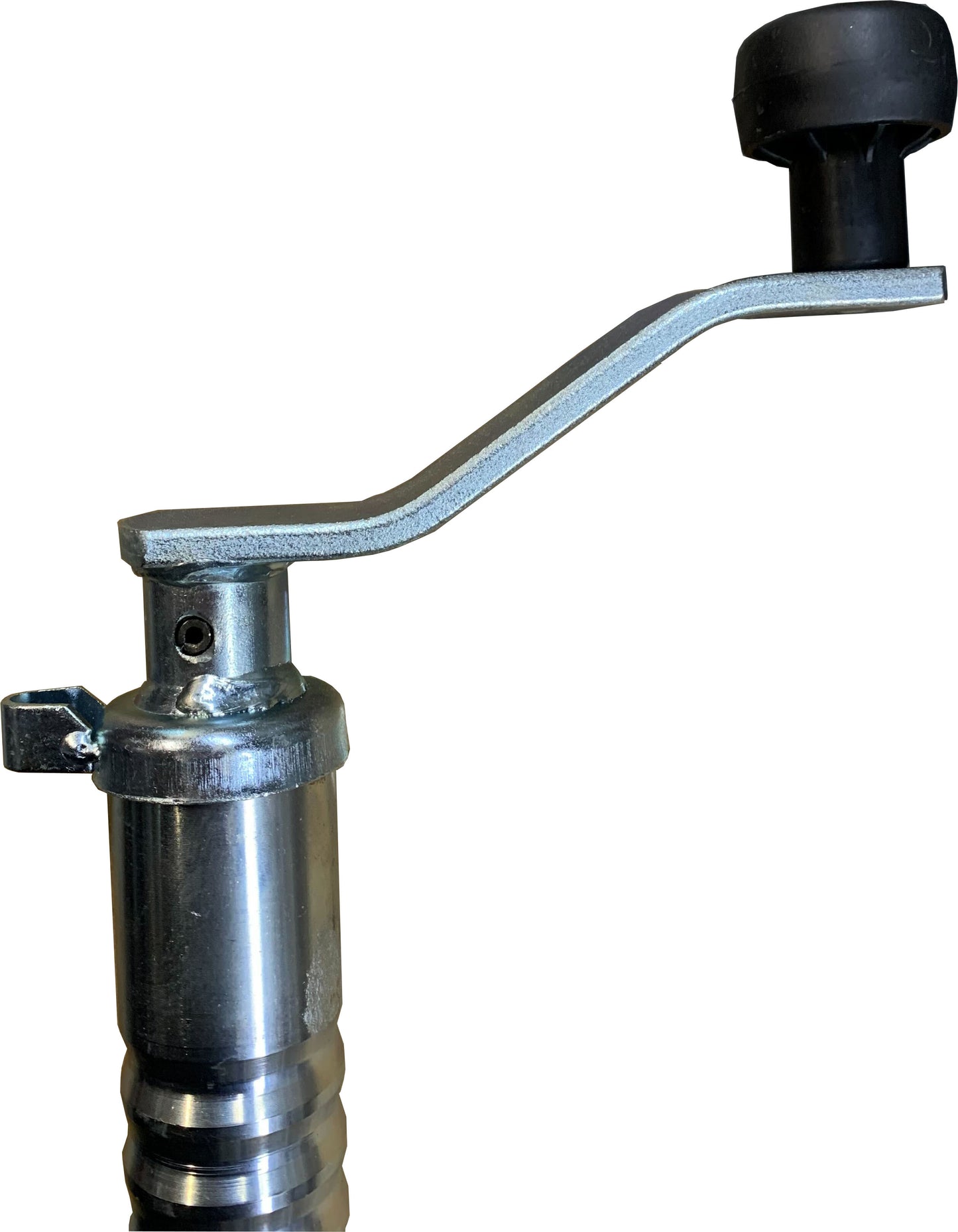 48mm Ribbed Jockey Wheel with Spring Clip – 500kg Load, 60x200mm Wheel, Height Adjustable for Trailers & Caravans – Includes Spare Wheel 5213
