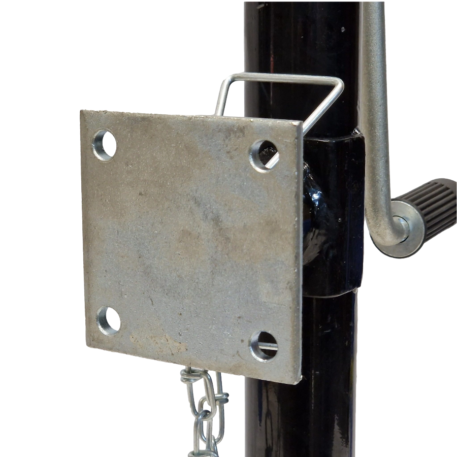 Trailer Jack Prop Stand 1300kg Bolt-On Rotating Plate w/ Rolling Handle