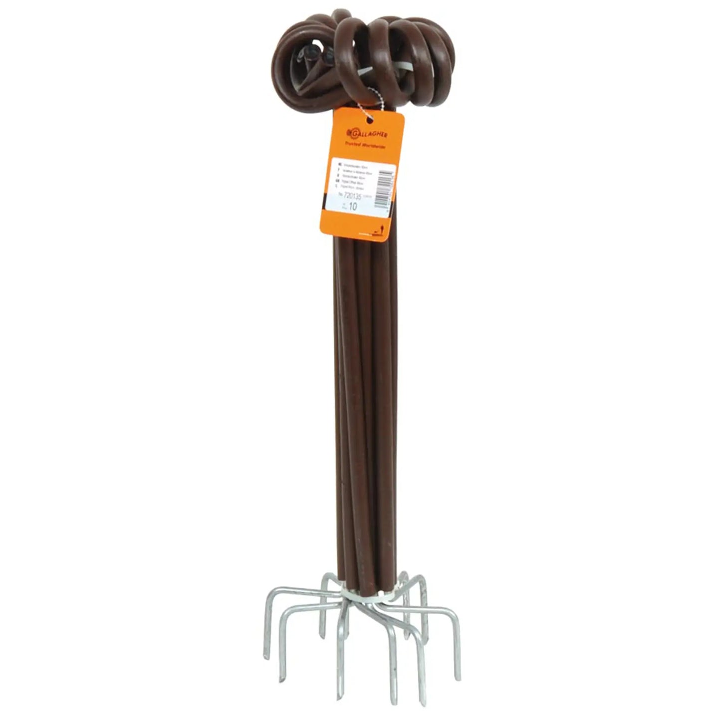 Gallagher Distance insulator, pigtail (pigtail offset) (terra, 40cm, pack of 10)