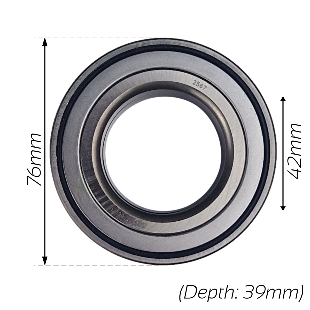 Trailer Wheel Bearing Sealed 76mm - Suits Ifor Williams Trailers after 1996