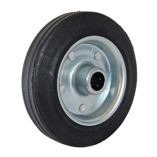 Replacement Wheel for Jockey Wheel 190x35mm Steel Rim w/ 20x55mm Centre Bore