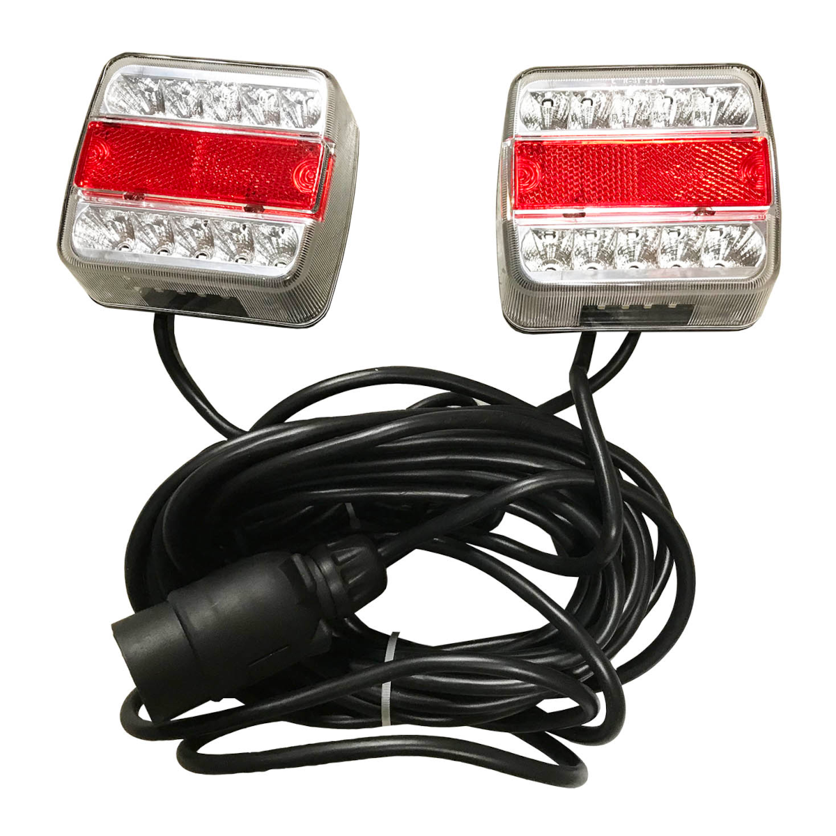 Magnetic LED Trailer Light 12v Rear Lamp Set with 7.5m Cable & 7-Pin Plug