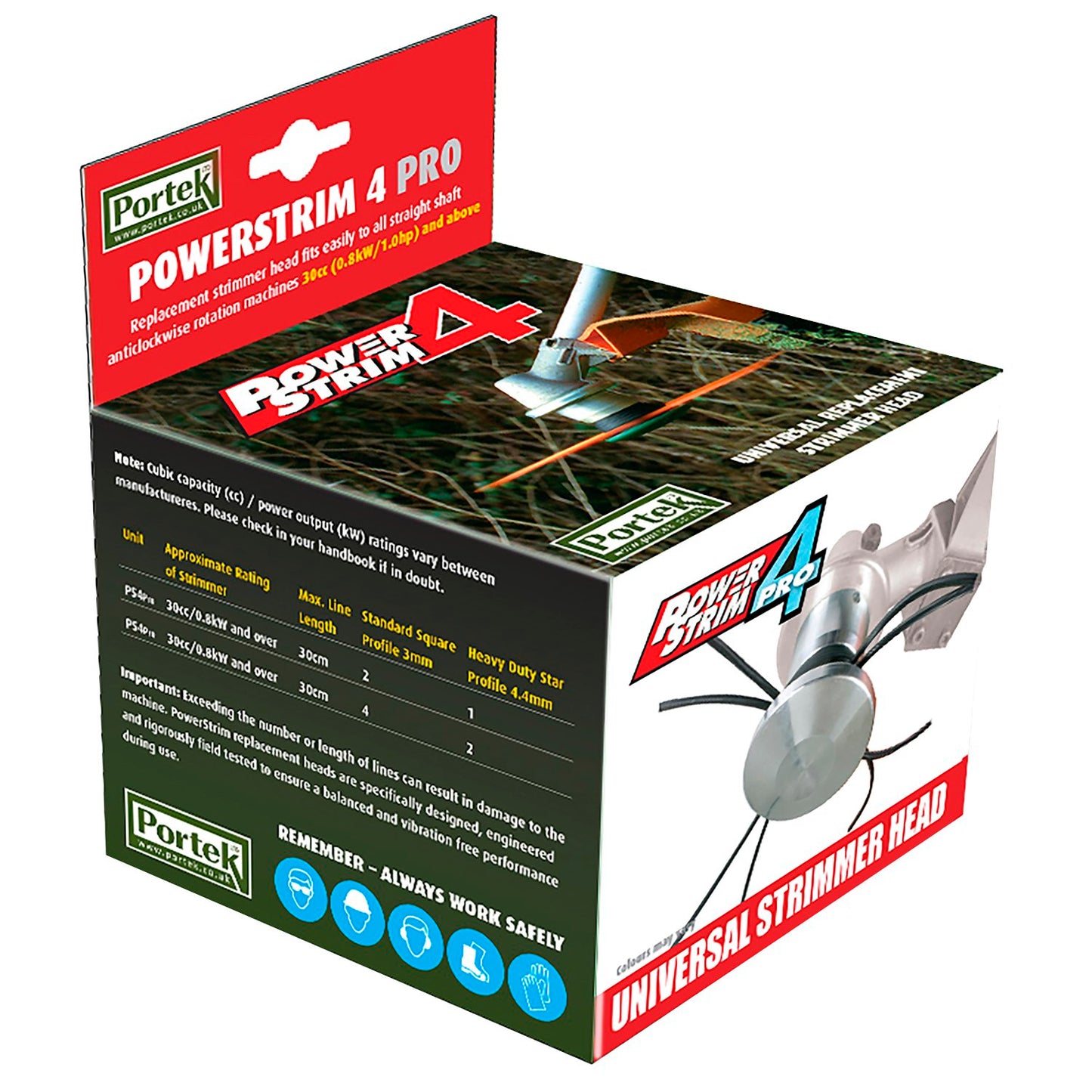 Portek PowerStrim 4 PRO Replacement Strimmer Head (Aluminium)