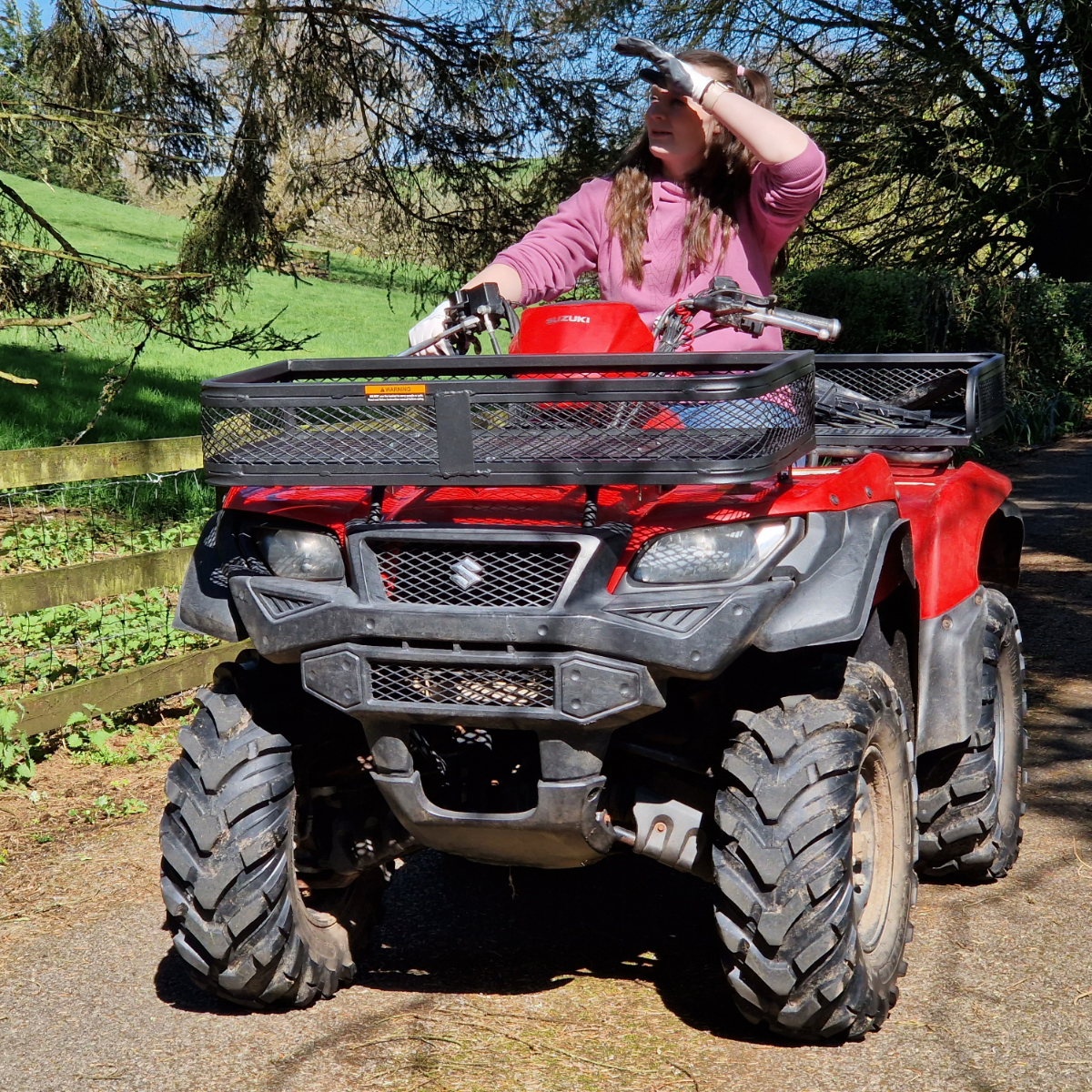 ATV Transport Box Quad Basket Front Luggage Rack Mounted Crate for Quad Bikes ATVS UTVS