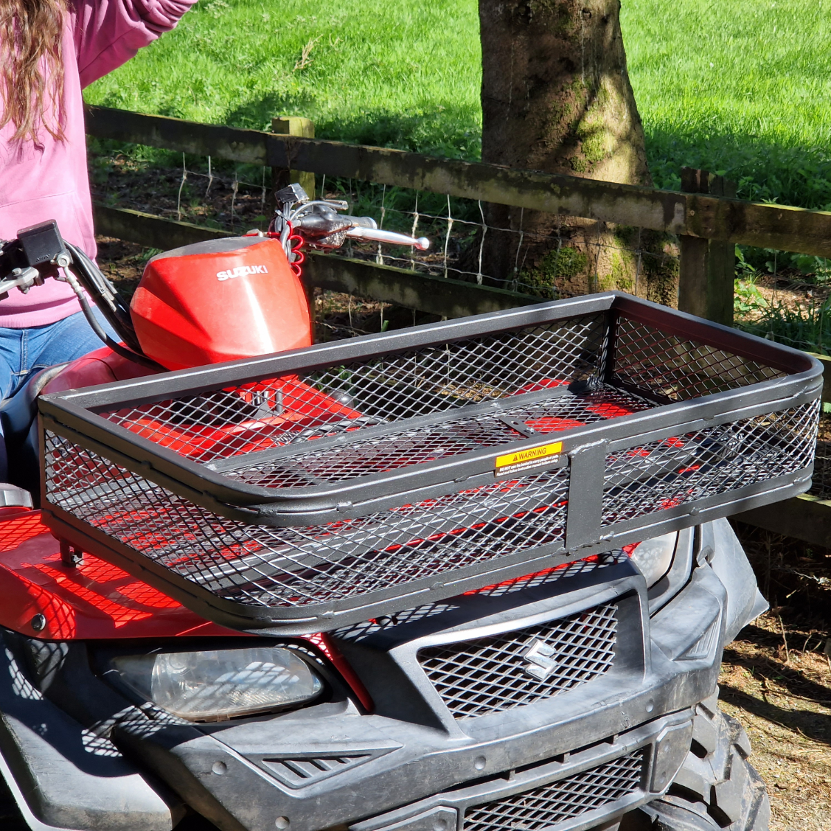 ATV Transport Box Quad Basket Front Luggage Rack Mounted Crate for Quad Bikes ATVS UTVS