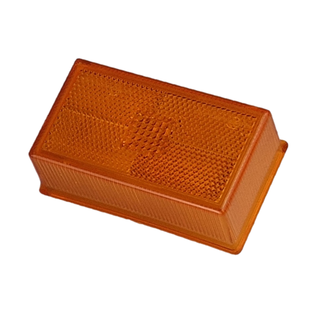 Side Marker Lens Amber 95x95x25mm E-marked